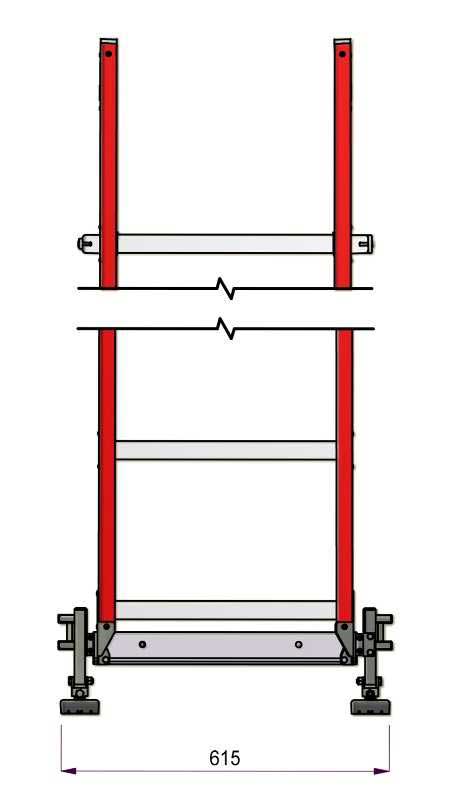 Scala innestabile all