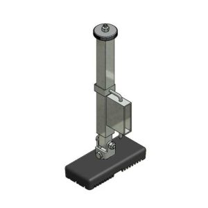 Piede estraibile regolabile per scale a sfilo