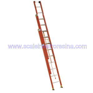 Scala in vetroresina con fune 3 rampe 6 gradini