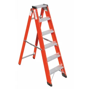 Scala in vetroresina salita singola con vaschetta porta oggetti v016