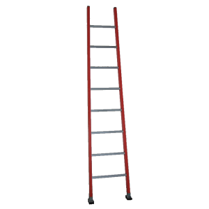 Scala in vetroresina semplice d'appoggio